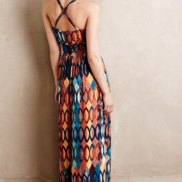 💘 Anthropologie Maeve Noetzie Maxi Dress - Picture 3 of 8